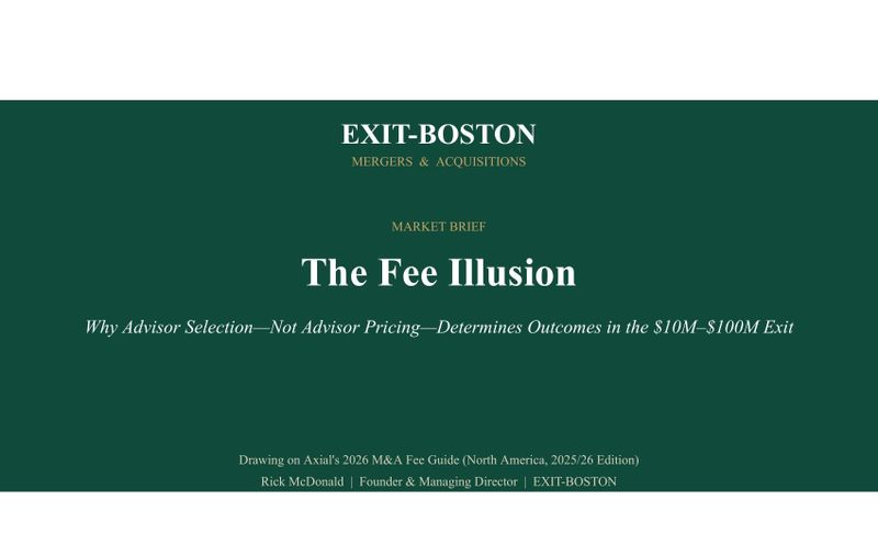 The Fee Illusion — Market Brief by EXIT-BOSTON