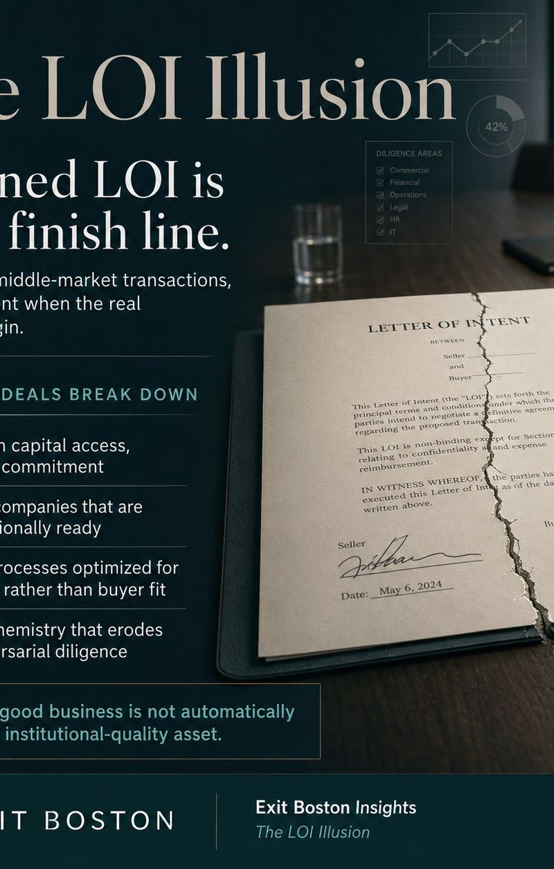 The LOI Illusion — Exit Boston Insights: A signed LOI is not a finish line