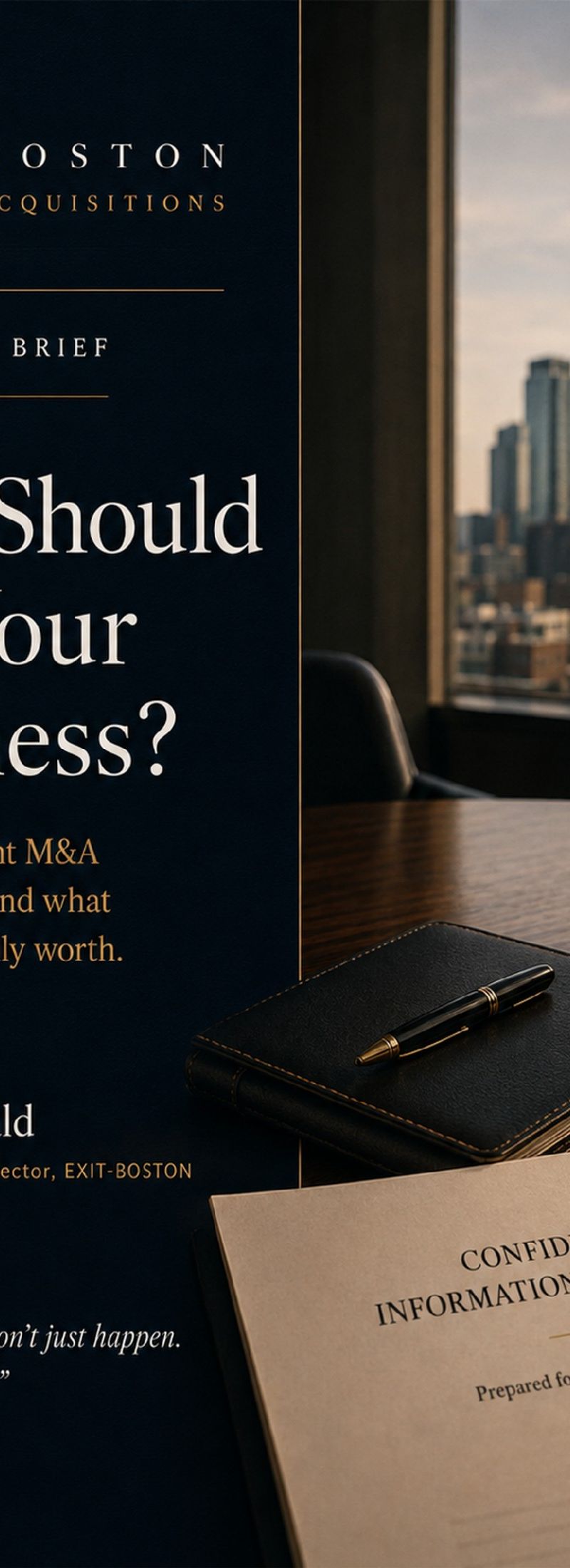 Who Should Sell Your Business? — A Founder's Brief by EXIT-BOSTON